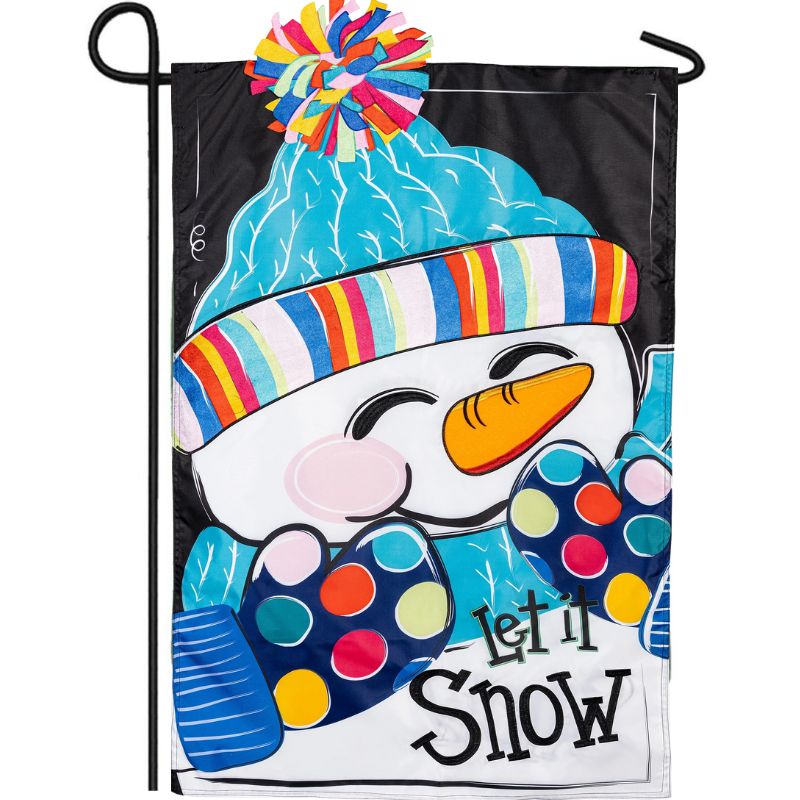 Let It Snow-Man Garden Flag